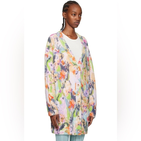 Stine Goya Vega Cardigan Abstract Sz S Floral - Picture 1 of 6
